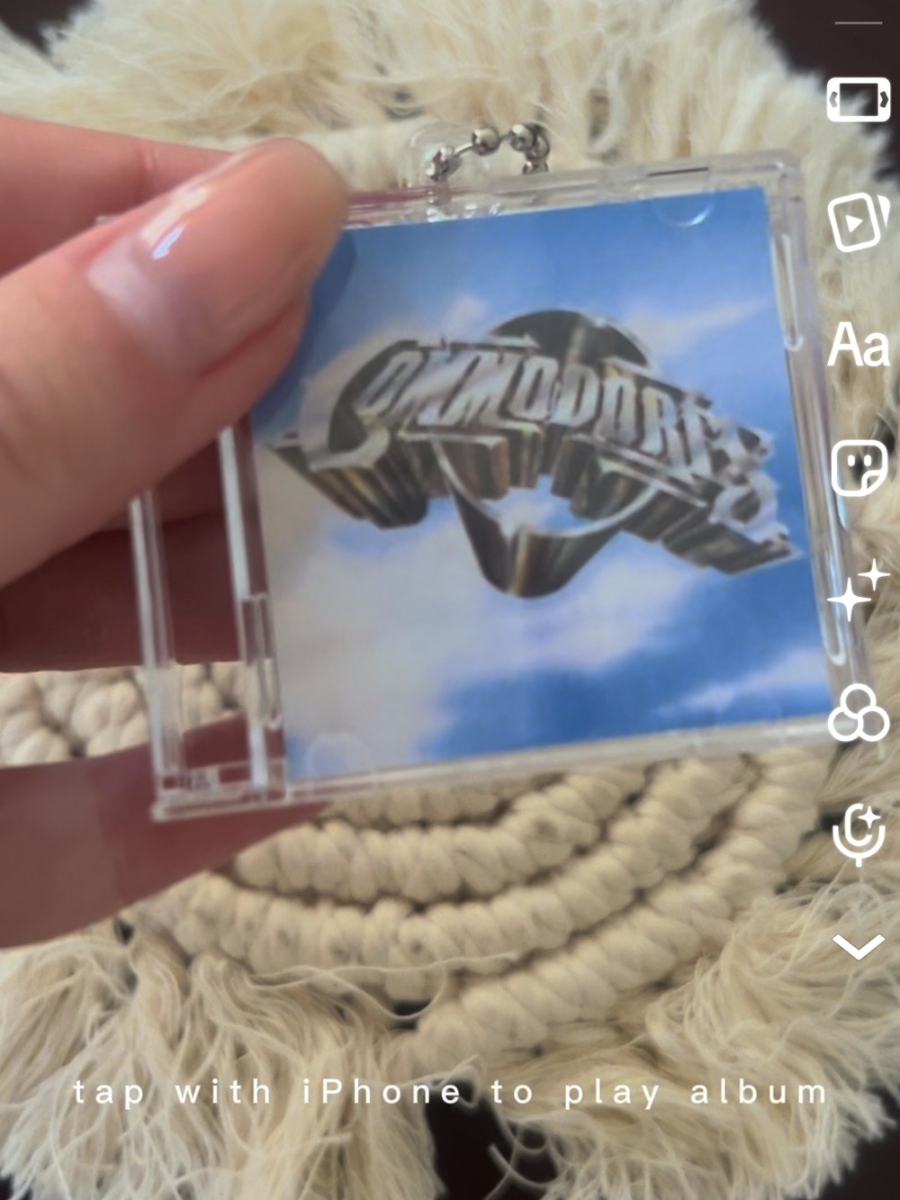 Commodores mini CD keychain